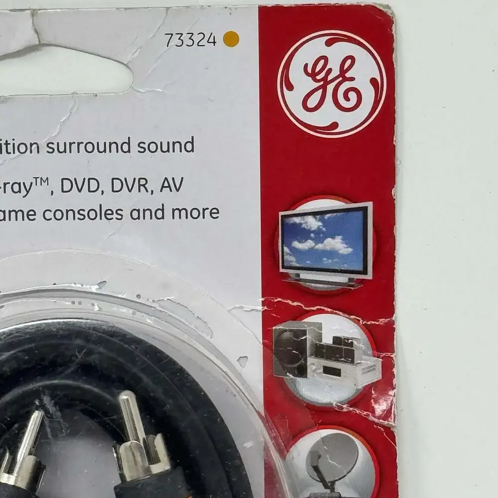 NEW GE 73324 Digital Audio Coaxial Cable 6-foot New Old Stock